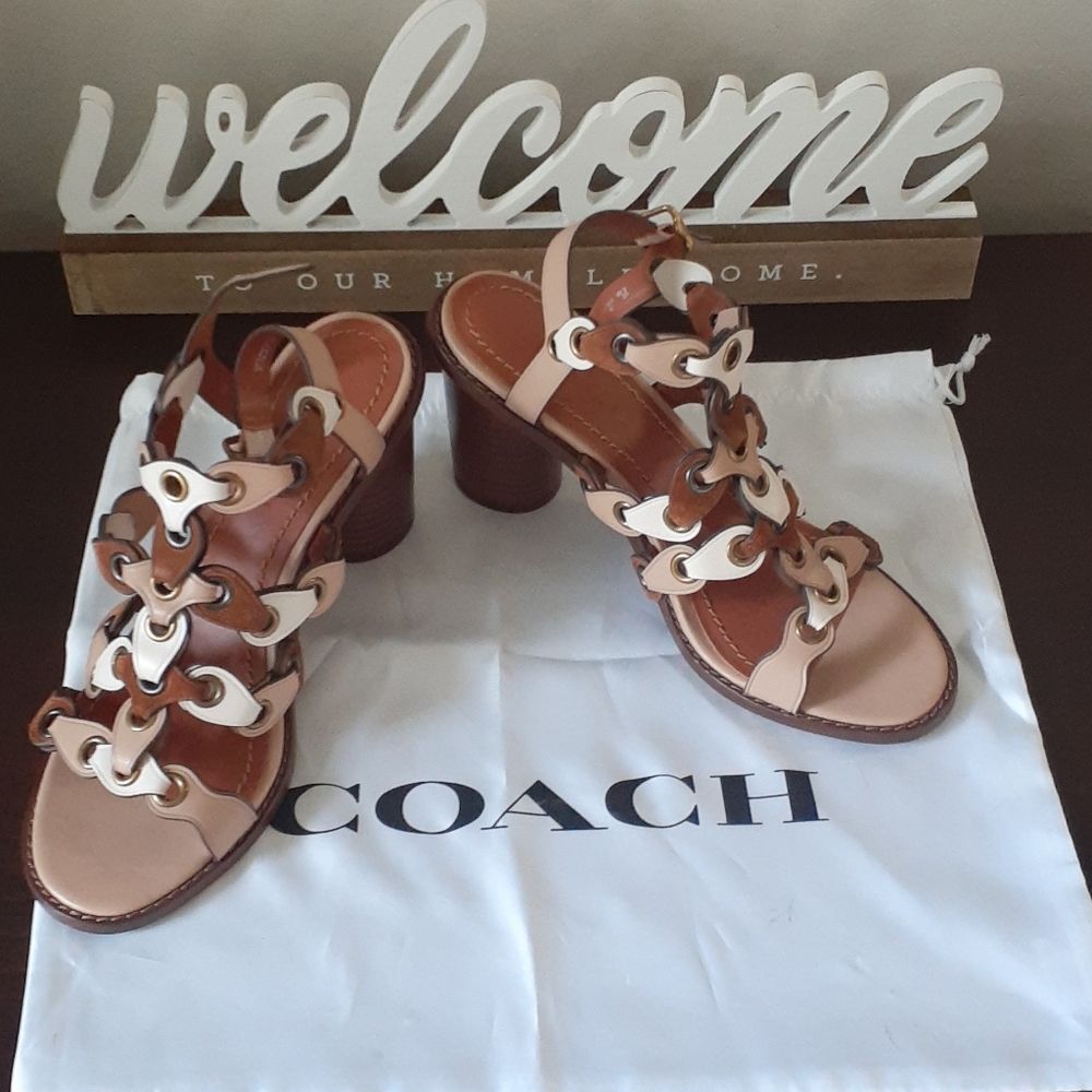 Coach heels sandal